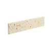 GoodHome Plinthe beige 8 x 40 cm Travertino pierre naturelle- Plinthe Pour Carrelage Sol|Travertin