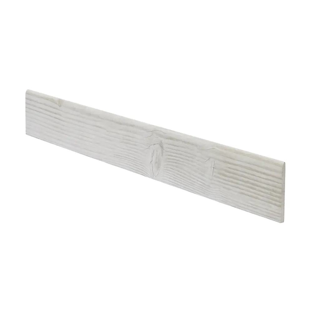 Colours Plinthe blanche 8 x 60 cm Pine Wood (vendue à la pièce)- Plinthe Pour Carrelage Sol