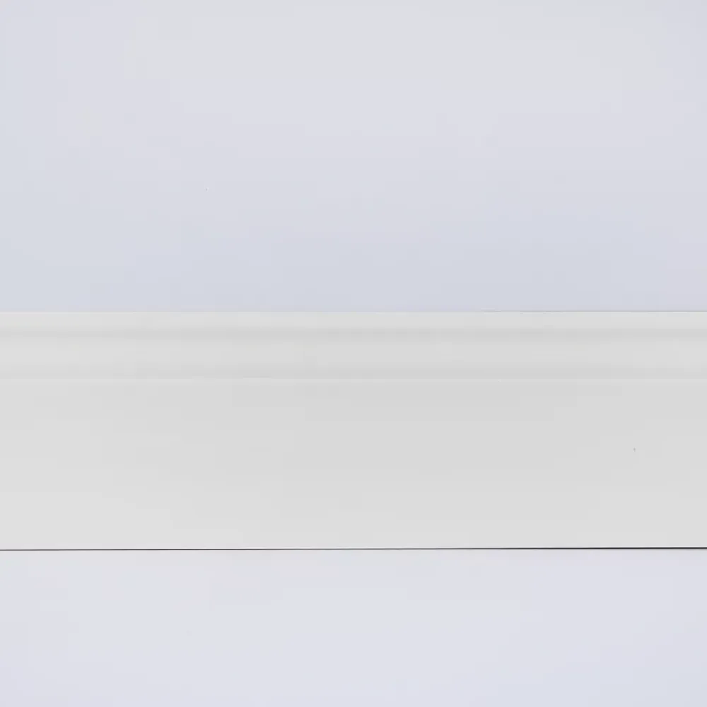 Woodbord Plinthe Bois de Pin Merkusii - Enduite Gesso Blanc - 12x120x2200mm- Plinthe Bois|Plinthe Bois