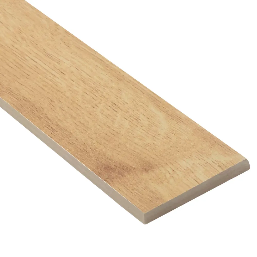 GoodHome Plinthe Pour Carrelage Sol<Plinthe carrelage effet bois brut beige L.45 x l.0,75 cm x ép.9 mm, Lulea