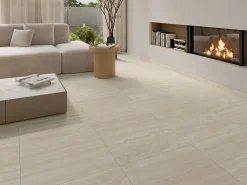 GoodHome Plinthe Pour Carrelage Sol<Plinthe carrelage effet pierre beige L.60 x l.7,5 cm x ép.9 mm, Kyat