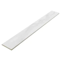 GoodHome Plinthe Pour Carrelage Sol<Plinthe carrelage intérieur effet marbre blanc L.60 x l.8 cm x ép.9 mm, Ultimate Marble