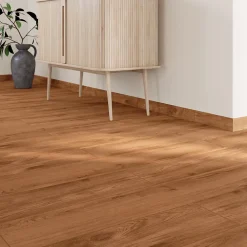 GoodHome Plinthe Pour Carrelage Sol<Plinthe carrelage intérieur effet bois brut foncé L.60 x l.8 cm x ép.9 mm, Antic Rustic