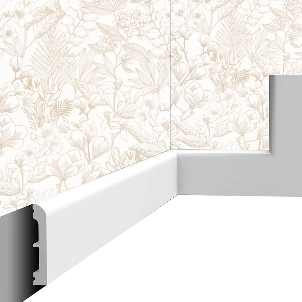 Cimaises Et Plus Lambris Mural<Plinthe décorative P03 - 7,5x1,3x200cm (h x p x L) - moulure d