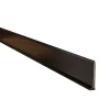 Ilcom Plinthe décorative pour mur F Noir mat - 60mm x 2700mm x 0,65 ep.- Plinthe Pour Parquet Et Stratifié