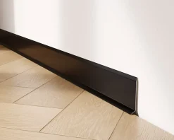 Ilcom Plinthe décorative pour mur F Noir mat - 60mm x 2700mm x 0,65 ep.- Plinthe Pour Parquet Et Stratifié
