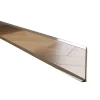 Ilcom Plinthe décorative pour mur F Argent poli - 80mm x 2700mm x 0,65 ep.- Plinthe Pour Parquet Et Stratifié