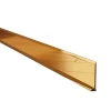 Ilcom Plinthe décorative pour mur F Or poli - 60mm x 2700mm x 0,65 ep.- Plinthe Pour Parquet Et Stratifié