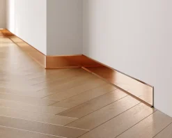 Ilcom Plinthe Pour Parquet Et Stratifié<Plinthe décorative pour mur F Cuivre poli - 100mm x 2700mm x 0,65 ep.