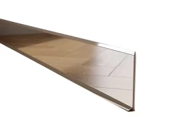 Ilcom Plinthe décorative pour mur F Argent poli - 100mm x 2700mm x 0,65 ep.- Plinthe Pour Parquet Et Stratifié