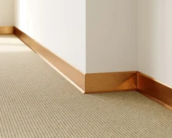 Ilcom Plinthe Pour Parquet Et Stratifié<Plinthe décorative pour mur F Cuivre satiné - 80mm x 2700mm x 0,65 ep.