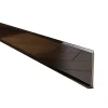 Ilcom Plinthe décorative pour mur F Noir poli - 80mm x 2700mm x 0,65 ep.- Plinthe Pour Parquet Et Stratifié