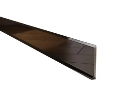 Ilcom Plinthe décorative pour mur F Noir poli - 80mm x 2700mm x 0,65 ep.- Plinthe Pour Parquet Et Stratifié