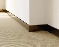 Ilcom Plinthe décorative pour mur F Noir poli - 80mm x 2700mm x 0,65 ep.- Plinthe Pour Parquet Et Stratifié
