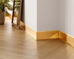 Ilcom Plinthe Pour Parquet Et Stratifié<Plinthe décorative pour mur F Or satiné - 100mm x 2700mm x 0,65 ep.