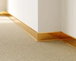 Ilcom Plinthe décorative pour mur F Or poli - 100mm x 2700mm x 0,65 ep.- Plinthe Pour Parquet Et Stratifié