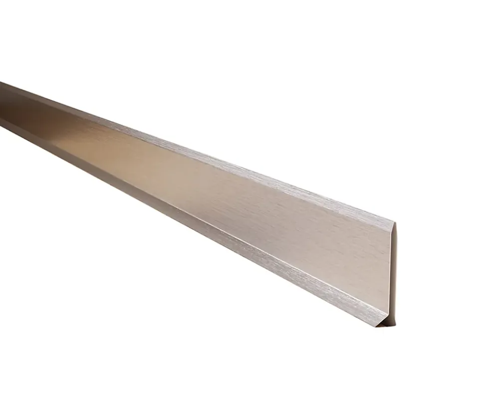 Ilcom Plinthe décorative pour mur F Argent satiné - 60mm x 2700mm x 0,65 ep.- Plinthe Pour Parquet Et Stratifié