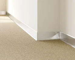 Ilcom Plinthe Pour Parquet Et Stratifié<Plinthe décorative pour mur F Argent satiné - 100mm x 2700mm x 0,65 ep.