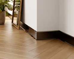 Ilcom Plinthe décorative pour mur F Noir poli - 60mm x 2700mm x 0,65 ep.- Plinthe Pour Parquet Et Stratifié
