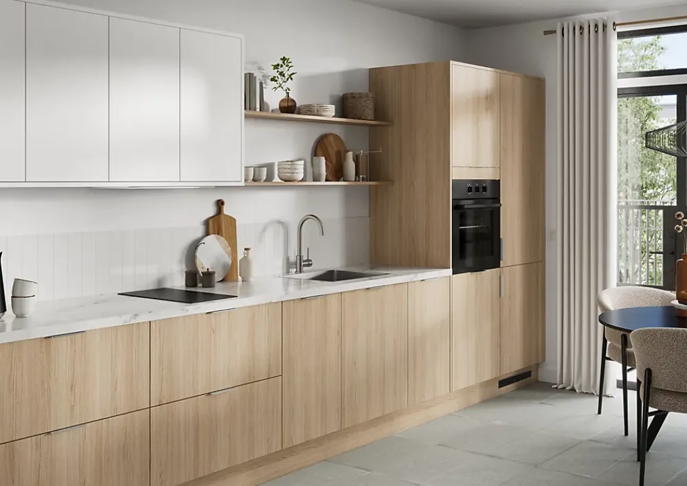 GoodHome Plinthe De Cuisine<Plinthe de cuisine Elcot blanc H.15 x l.240 x ép.1,6 cm