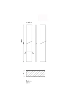 GoodHome Plinthe De Cuisine<Plinthe de cuisine Cisely Argent H. 15 cm x l. 2.4 m x Ep. 16 mm