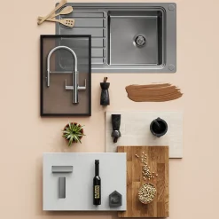 GoodHome Plinthe de cuisine Stevia gris mat H. 15 x l. 240 x Ep. 1,6 cm- Plinthe De Cuisine