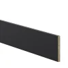 GoodHome Plinthe De Cuisine<Plinthe de cuisine Pasilla Noir H. 15 cm x l. 2.4 m x Ep. 16 mm
