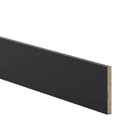 GoodHome Plinthe De Cuisine<Plinthe de cuisine Pasilla Noir H. 15 cm x l. 2.4 m x Ep. 16 mm