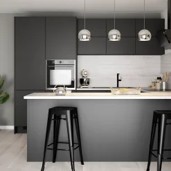 GoodHome Plinthe De Cuisine<Plinthe de cuisine Pasilla Noir H. 15 cm x l. 2.4 m x Ep. 16 mm
