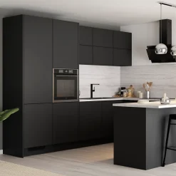 GoodHome Plinthe De Cuisine<Plinthe de cuisine Pasilla Noir H. 15 cm x l. 2.4 m x Ep. 16 mm