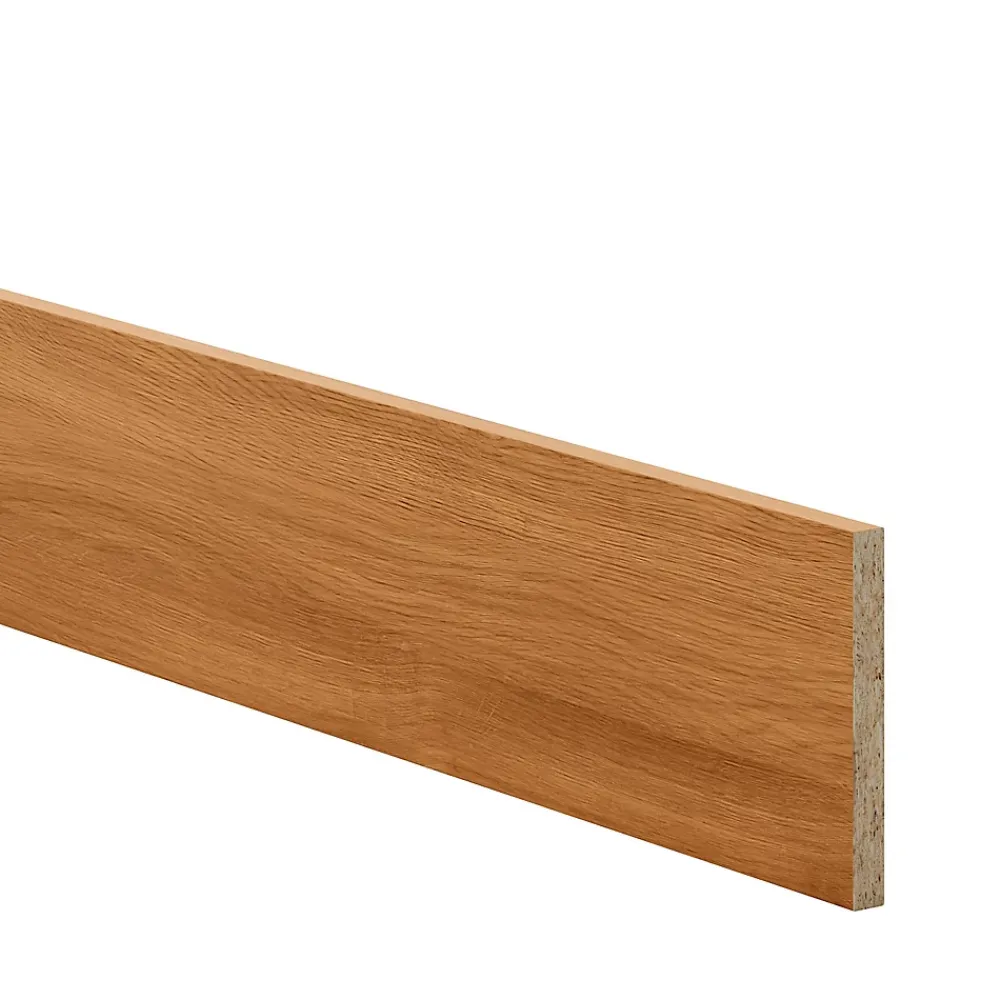 GoodHome Plinthe de cuisine Chia chêne fumé H. 15 cm x l. 2.4 m x Ep. 16 mm- Plinthe De Cuisine