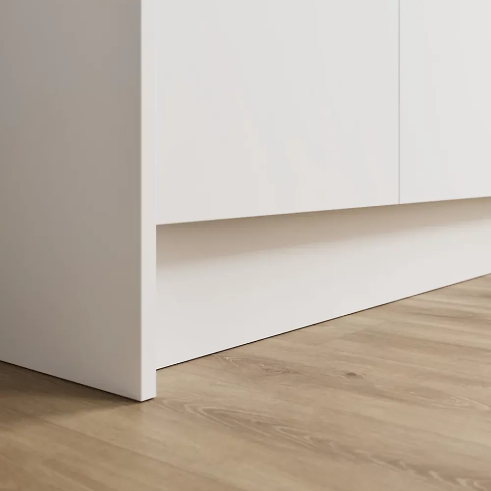 Plinthe De Cuisine<Plinthe de cuisine GoodHome Garcinia blanc mat H. 15 cm x l. 2,4 m x Ép. 16mm
