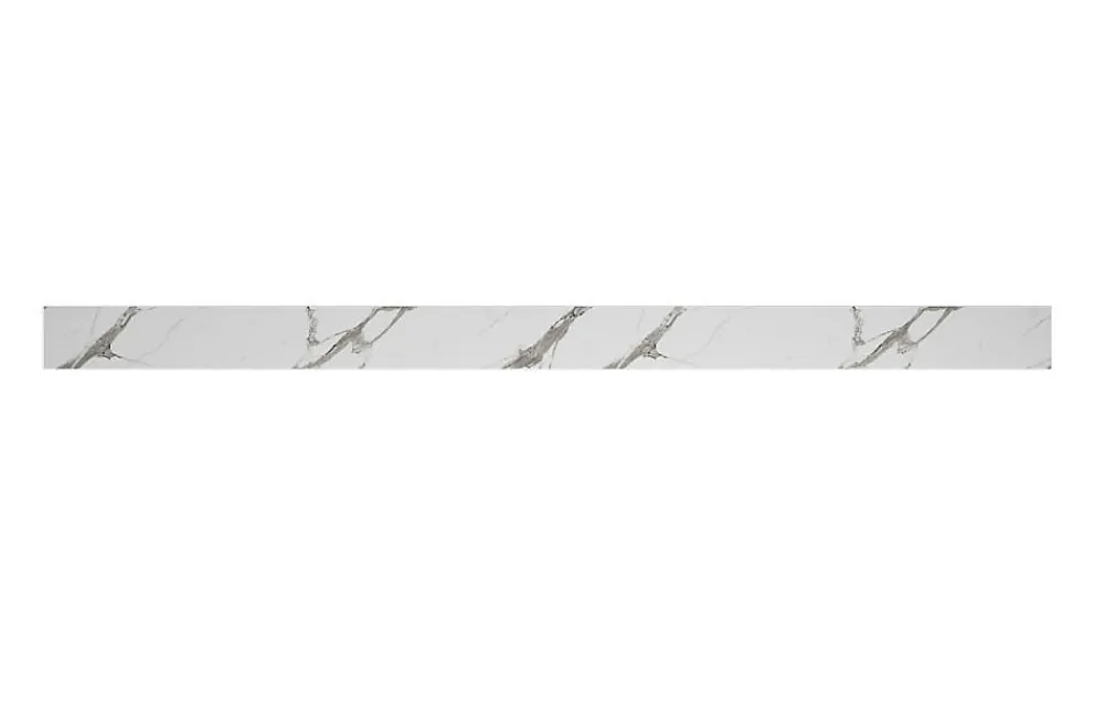 Plinthe De Cuisine<Plinthe de cuisine Palma effet marbre blanc H. 15 cm x l. 2.4 m x Ep. 16 mm