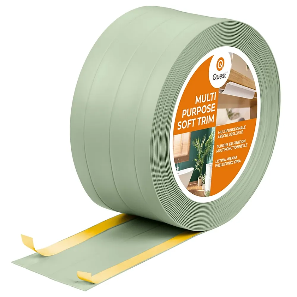 Quest Plinthe Pour Sol En Vinyle Et Pvc<Plinthe de finition W3 en PVC 4,en,1 120 mm, baguette autocollante, masquante, plinthe souple pour sol et mur, vert clair, 10 m