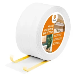 Quest Plinthe de finition W4 en PVC 2,en,1 110 mm, baguette autocollante, masquante, plinthe souple pour sol et mur, blanc, 5 m- Plinthe Pour Sol En Vinyle Et Pvc