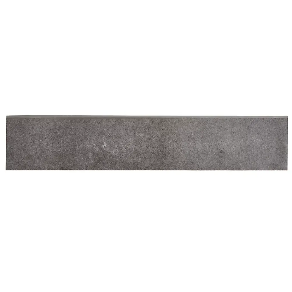 GoodHome Plinthe Pour Carrelage Sol<Plinthe en carrelage anthracite effet béton L.61,5 x l.8 cm x ép.7,4 mm, Konkrete