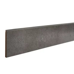 GoodHome Plinthe Pour Carrelage Sol<Plinthe en carrelage anthracite effet béton L.61,5 x l.8 cm x ép.7,4 mm, Konkrete