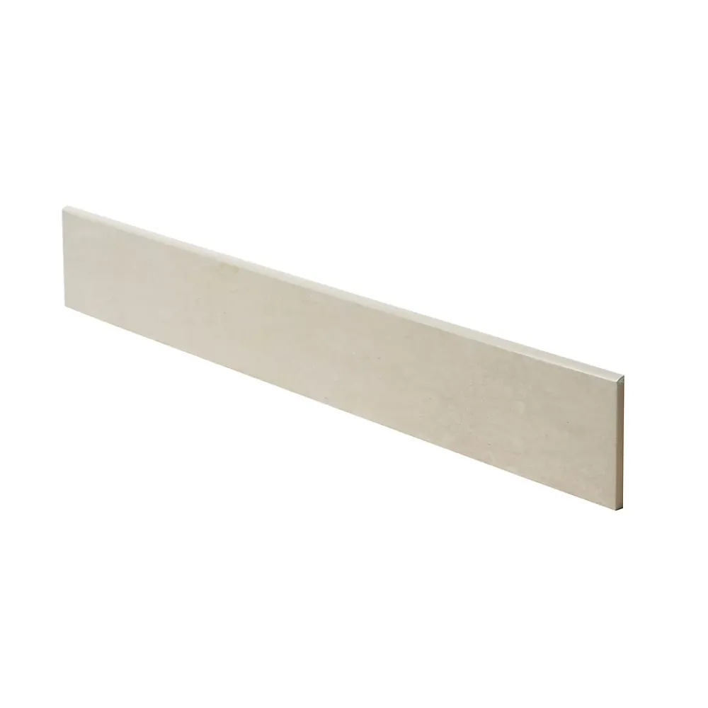 GoodHome Plinthe Pour Carrelage Sol<Plinthe en carrelage beige effet beige L.60 x l.8 cm x ép.8 mm, Soft Travertin