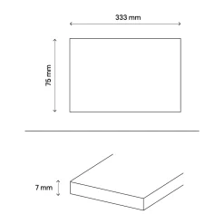 Plinthe en carrelage beige mat L.33,3 x l.7.5 cm x ép.7 mm, Porphyre- Plinthe Pour Carrelage Sol