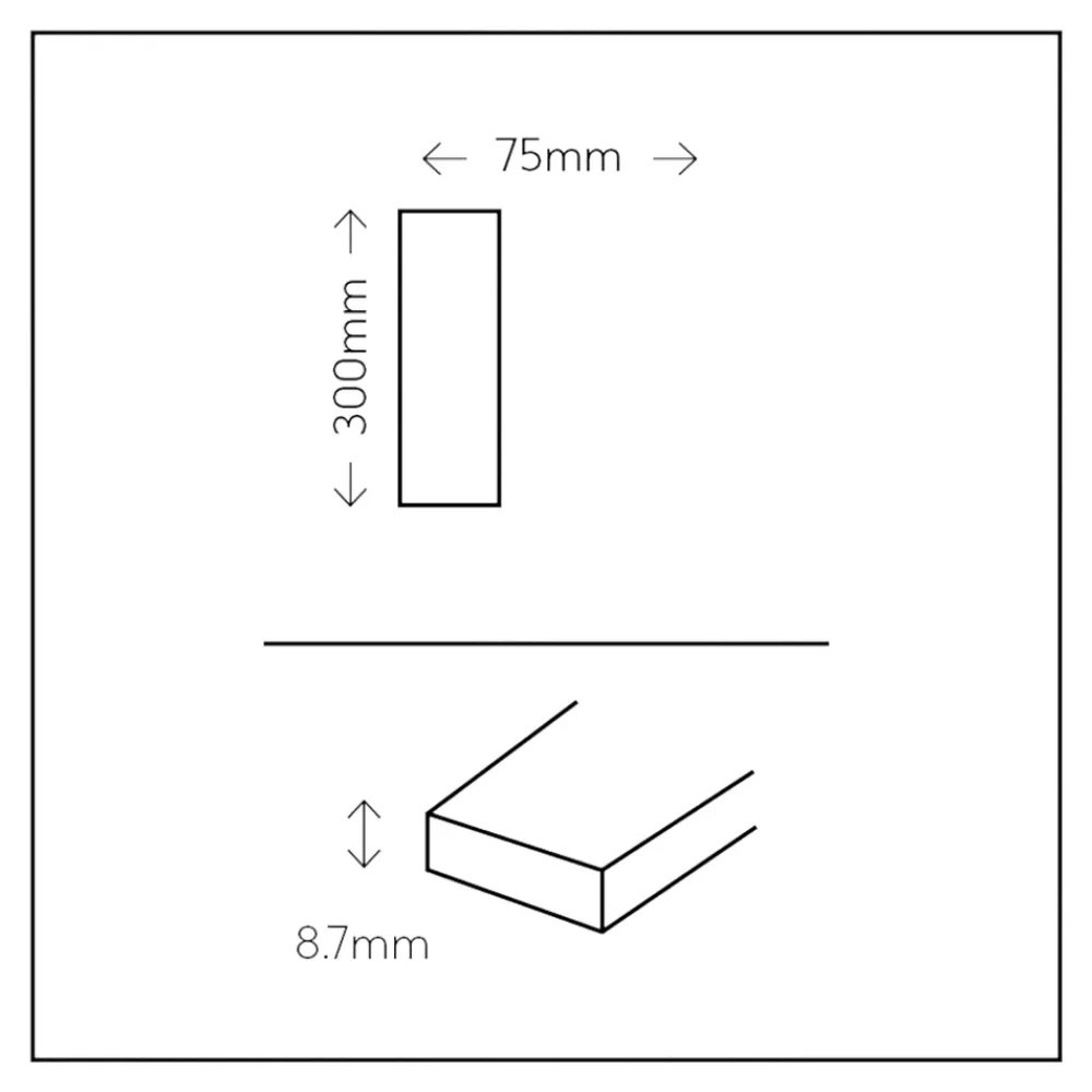 Plinthe Pour Carrelage Sol<Plinthe en carrelage effet bois brut L.30 x l.7,5 cm x ép.8,7 mm, Norwegio