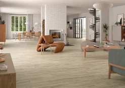 Plinthe Pour Carrelage Sol<Plinthe en carrelage effet bois brut mat L.45 x l.7,5 cm x ép. 8,5mm Shireen bone Skirting