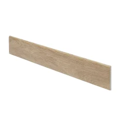 GoodHome Plinthe en carrelage effet bois brut naturel L.60 x l.8 cm x ép.9 mm, Rustic Wood- Plinthe Pour Carrelage Sol