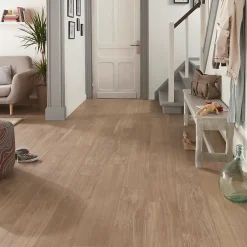 GoodHome Plinthe en carrelage effet bois brut naturel L.60 x l.8 cm x ép.9 mm, Rustic Wood- Plinthe Pour Carrelage Sol