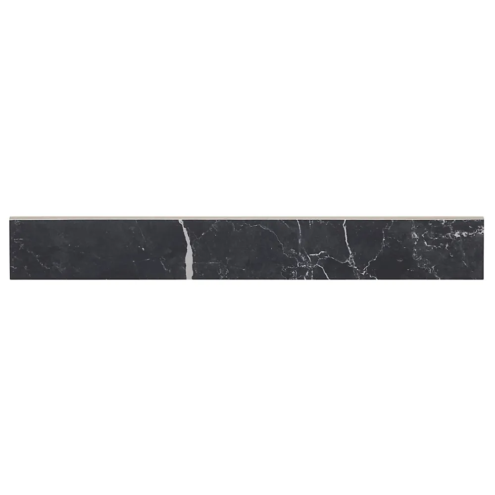 Colours Plinthe Pour Carrelage Sol<Plinthe en carrelage effet marbre noir poli L.59,5 x l.8 cm x ép.10 mm, Ultimate Marble