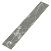 GoodHome Plinthe Pour Carrelage Sol<Plinthe en carrelage effet marbre gris brillant L.60 x l.7,5 x ép.8,5 mm, Aruma