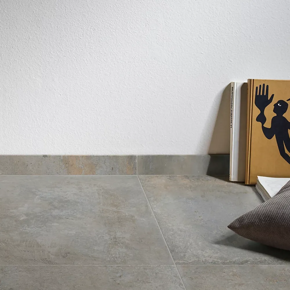Plinthe imitation pierre rustique mat l.7,5 x L.60 cm Volcano- Plinthe Pour Carrelage Sol