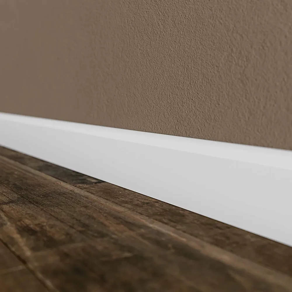 Tecnoprofils Plinthe Bois|Plinthe Bois<Plinthe MDF 2 m - Blanc - Lot de 5 - 100 x 10 mm