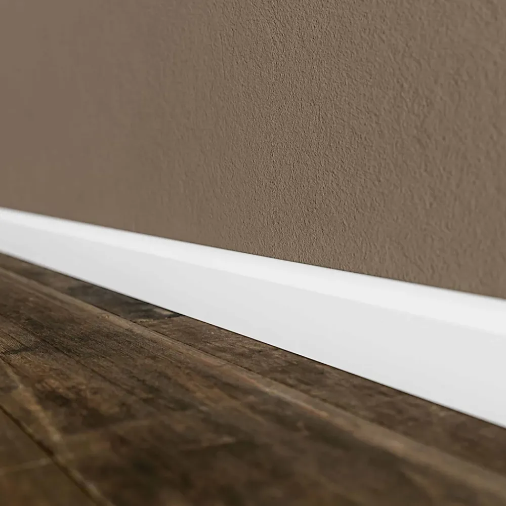 Tecnoprofils Plinthe Bois|Plinthe Bois<Plinthe MDF 2 m - Blanc - Lot de 5 - 60 x 14 mm