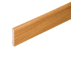 Tecnoprofils Plinthe MDF 2 m - Chêne Français - Lot de 5 - 80 x 14 mm, Lot de 5- Plinthe Bois|Plinthe Bois