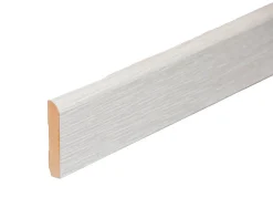 Tecnoprofils Plinthe MDF 2 m - Pin blanc - Lot de 5 - 100 x 10 mm- Plinthe Bois|Plinthe Bois